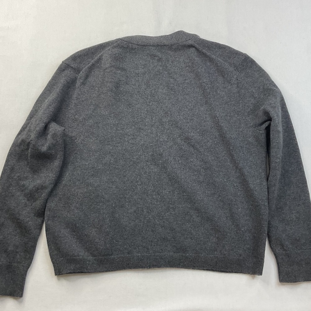 J.Crew Cashmere Cardigan Sweater Charcoal Gray V-Neck Button Front Womens XS - Picture 3 of 6
